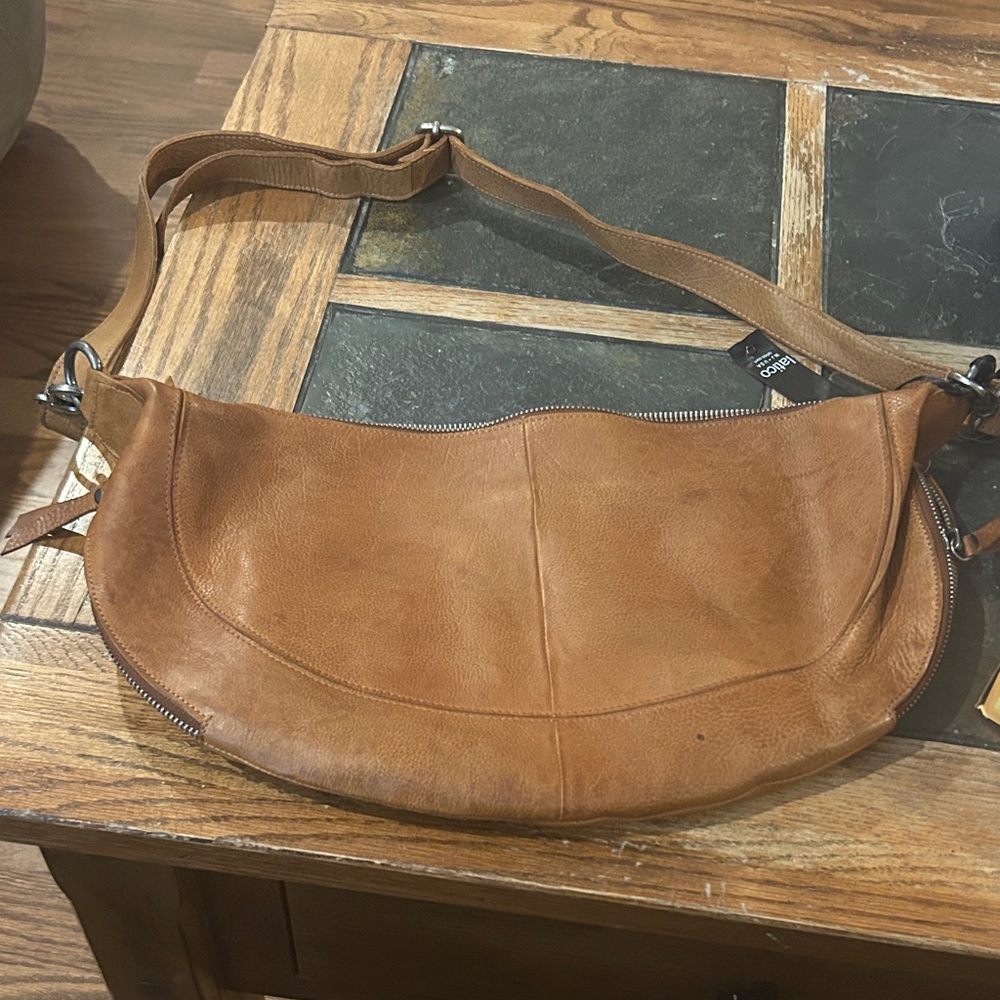 Latico Tan Leather Shoulder Bag